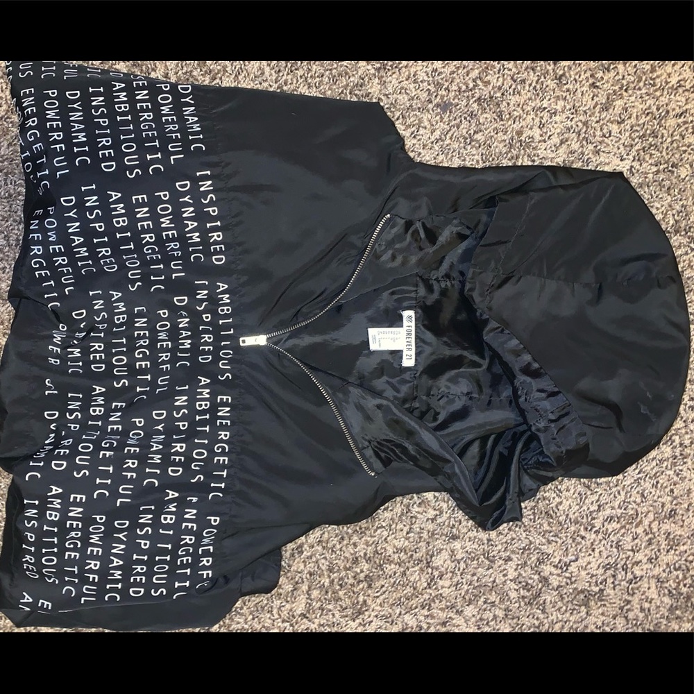 Brand is Forever21, size L, color is black